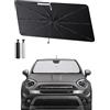 SHAOHAO Compatibile con FIAT 500X 2015-2025 Ombrellone parasole Auto Auto Parabrezza Pieghevole Protezione UV Ombrello Parasole Tessuto Antipiega FIAT 500X Accessori
