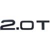 MCK Auto - 2.0T nero lucido posteriore bagagliaio logo posteriore distintivo distintivo modifica tuning