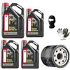 CLICK&GO COMPATIBILE CON HONDA CBR 1000 RR FIREBLADE CAMBIO OLIO PER MOTO 4 LITRI DI OLIO 10W40 5000 4T TECNOLOGIA HC-TECH + FILTRO OLIO TAGLIANDO MOTORE