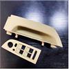 QDouiMOO Decorative per Auto Aria Condizionata Rivestimento maniglia interna porta sinistra e destra Per BMW Serie 3 E90 E91 2005-2013, colore grigio, beige nero