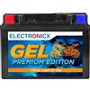 Electronicx YTZ14S GEL Batteria Moto 12V 11,2Ah 170A - Starter sigillato, senza manutenzione - Compatta, resistente a vibrazioni, anti-perdita - per moto, scooter, quad, powersport - pronta all'uso