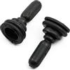 HWBZDPZQD 2x Specchietto retrovisore esterno manuale - Manopola nera Interruttore a bilanciere 1507431 6S61 17B718AA Manopola di regolazione for Ford Fiesta MK6 2001-2006