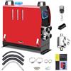 Anbull Riscaldatore d'Aria Diesel 8KW Termostato Elettrico 12V a 4 Fori con Timer Monitor Digitale per Camper Camper e Autobus