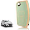TOOMUME Cover Chiave TPU, Custodia Chiave Adatto per Ford Fiesta Focus Mondeo Tourneo Ecosport Galaxy Kuga Falcon Fusion Escort Ka B-Max, Copri Chiavi Guscio Chiave Auto Telecomando - Flip Key