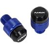 astuyhj Vite Foro Specchietto Moto Per Nmax 125 155 2017-2025 Accessori Moto Tappi Per Fori Specchi CNC Viti Bulloni Cappucci Di Copertura(Blue)