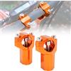 BIUGERCN Riser Manubrio Moto 28 mm per KTM 125-530 SX SX-F EXC XC-W XCF-W, Arancia
