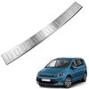 CHROMEMASTER | Protezione paraurti Posteriore | Compatibile con Volkswagen VW Touran 2015- ; Acciaio INOX spazzolato, Argento opaco; Protezione paraurti protegge la vernice del paraurti dai graffi