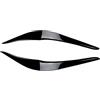 YFQAZXSW For BMW Serie 2 F22 F23 M for Sport palpebra faro sopracciglio Trim 2014-2021(Glossy Black)