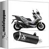 MOTOTOPGUN arrow scarico omologato open urban alluminio nero nero compatibile con honda xadv x-adv 350 2024 mototopgun