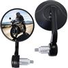 FRICYGAO Specchietti Retrovisori per Estremità Manubrio Moto Omologati E, 360° Regolabili, 7/8 22mm Rotondi, per Moped, Quad, Scooter, ATV