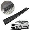 Chromemaster | Protezione paraurti Posteriore | Compatibile con Opel Combo dal 2019- | Alluminio ondulato grafite | Protezione paraurti protegge la vernice del paraurti dai graffi