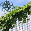 GARDENIX® 2m x 7.5m rete per rampicanti per pomodori, cetrioli e piante rampicanti e 100 clip per piante (2 x 7,5 m, nero)