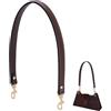 PH PandaHall 58cm Manici per Borsa in Pelle Cinghia Corta per Borsa Marrone | Manici per Borsa in Pelle Tracolla di Ricambio per Borsetta Borse a Spalla Borsa Sotto Le Ascelle Pochette Fai Da Te