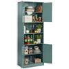 Amveya Mobile Cucina 60x40x180.5cm Credenza con Ripiani Regolabili in Verde per Cucina Soggiorno Bagno