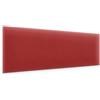 murando - Testata Letto Matrimoniale Imbottita - Rettangolo - Velluto Qualità - Antimacchia - 20x100 cm 1 Pezzo - Testiera Letto una Piazza e Mezza - Pannelli da Parete per Cameretta Bambini - Rosso