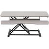 VIVO DESK-V036KG Convertitore da seduto a in piedi regolabile, altezza variabile, piano ampio per doppio monitor e laptop, serie K