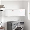 Generico Mobile a Parete Bianco 100x36,5x35 cm in Legno Multistrato,Armadietti e stipi