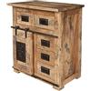 MASSIVMOEBEL24.DE Credenza Mango RAILWAY #111 - Colori diversi, Colore:laccato naturale, Misure:70x45x85 cm (LxPxA)