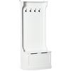 HOMCOM 3 in 1 Appendiabiti da Ingresso 71.5x39.5x170 cm Bianco