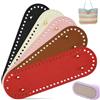 QYRDBGY 5 pezzi fondo tascabile per uncinetto, 30 × 10 cm, fondo tascabile, in pelle PU, modellatore da pavimento, in ecopelle, accessori per borsa, borsa a tracolla, borsa fai da te