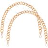 PH PandaHall 2pz Catena per Borsa Oro Catena per Borsa in Metallo Spesso | 60cm Manici Tracolla per Borse Catene di Ricambio per Borsetta Borse a Spalla a Tote Portafogli Fai Da Te