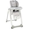 Chicco Polly 2 Start, Seggiolone Per Neonati Dalla Nascita A 3 Anni (15 Kg), Regolabile, 4 Ruote, Schienale Completamente Inclinabile In Sedia E Chiusura Compatta, color Happy Argento