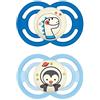 MAM Istruzioni in lingua straniera - MAM Ciuccio Perfect Night S209, con Tettarella Extra Sottile e Flessibile in Silicone Skinsofttm Ultra Morbido per Bambini Da 16 + Mesi, Luce Al Buio, Blu,