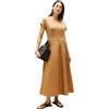 Tommy Hilfiger Modern Cody Midi Mix F&f Drs Ww0ww46711 Abito Svasato Donna (Pacco da 1)