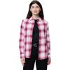 Amazon Essentials Camicia da Donna in Flanella a Quadri Leggera, a Maniche Lunghe, vestibilità Regolare, a Quadri Fucsia, M