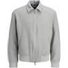 JACK & JONES Jcocover Bomber Jacket, Grigio Melange, L, Grigio, L