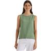 Cecil 3413436 - Camicetta da Donna con Scollo Rotondo e Dettagli a Costine (Confezione da 1), Verde Matcha Profondo, XXL