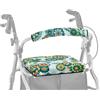ASQVTIFE Set di coprisedili e schienali per deambulatori e deambulatori hippie Lotus per deambulatori e deambulatori per anziani in vita assistita coperture per maniglie per camminatori