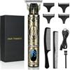 URAQT Tagliacapelli Professionale, con Display LCD, USB Ricaricabile Bronzo