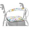 ASQVTIFE Coperture colorate per deambulatore a fiori per sedile e schienale per donne Accessori per anziani con ruote per sedili Rollator Walker Seat Parti di ricambio