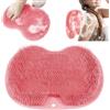 Mulomir Spazzola per Massaggio da Bagno in Silicone, Scrubber Piedi e Schiena, Tappetino Massaggiante Pulizia per Esfoliare, Circolazione Sanguigna