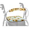 ASQVTIFE Coprisedili per deambulatori da donna, accessori universali per deambulatori deambulatori, coprischienale e coprischienale, copertura per schienale per deambulatore Walker Rollator