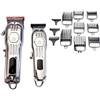 MONTY SOUL Tagliacapelli Uomo con Trimmer di Precisione Tollerance zero plus - Rasoio Elettrico USB per Capelli e Barba - Kit Barber Portateli e Professionale, Cordless con Pettini Intercambiabili, Lama T-Blade