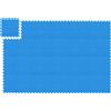 Relaxdays 48 tappetini protettivi per pavimenti, tappetini a incastro per attrezzi sportivi e da palestra, 30x30 cm, 4,32 m², schiuma, senza BPA, blu