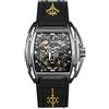 CIGA Design CIGADesign Z Series Aircraft Carrier Automatico Acciaio Titanio Nero Silicone Orologio Scheletrato Uomo