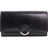 Catwalk Collection Handbags - Grande Portafoglio Donna in Pelle - Portamonete Per 8 Carte di Credito - Portacarte - RFID Protezione - Odette - Nero