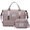 Balakaka Borsone da Viaggio Donna 42L Impermeabile | Borsa Parto Ospedale Mamma Multifunzione con Scomparto Scarpe & Tasca Bagnata, con Piccola Borsa di Lavaggio 2.8L, Viola