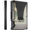 The Ridge Portafoglio autentico | Minimalist Metal RFID Blocco Wallet - Money Clip | Slim Wallet for Men
