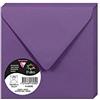Clairefontaine 5608C - Pacco da 20 Buste gommate - Formato Quadrato 14x14cm - 120g/m² - Colore Viola -Inviti Eventi e Corrispondenza - Gamma Pollen - Carta Premium Liscia