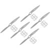 QUARKZMAN 5pz 5x5 Elica RC Eliche 2 Pale Grigie con Ring Adattatori per Sostituzione Elica RC Aeroplano Aereo