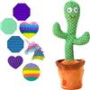 MAGIC SELECT Cactus Danzante + Giocattolo Sensoriale in Regalo,Peluche Parlante, Giocattolo Che Balla e Ripete la Tua Voce, con 120 Canzoni, Regalo per Bambini