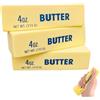 Xchance 3 Pezzi Butter Squishy,Giocattolo da Spremere Antistress Squeeze Squishies | Bastoncino di Burro Squishy, Giocattoli Sensoriali per Bambini e Adulti, Ideali per Ufficio Scuola e Casa