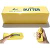 ZUMME butter squishy, Gioco da spremere in PU a lento ritorno, Giocattolo sensoriale antistress per bambini e adulti, adatto a ufficio e scuola(1 Pz Giallo)