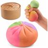 Generico Squishys Ravioli Colori sfumati, New Glitter Dumpling Squishys, Divertente Giocattolo Antistress Bao Bun Con Vaporiera, Adatto agli adulti,Morbida Pallina Antistress Ravioli Spremere Giocattoli
