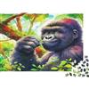 ISVMBMYGRWOw Gorilla di Montagna Selvaggio Puzzle 1000 Pezzi Scenario Naturale Gioco Rilassante 52x38cm/1000pcs