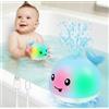 Gigilli Giocattoli per il bagno del bambino, giocattoli da bagno per bambini dai 1 ai 3 anni, giocattolo per vasca da bagno per bambini dai 6 ai 12 ai 18 mesi, regalo di compleanno per ragazzi e